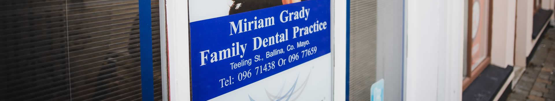 Pricing - Miriam Grady Dental Practice